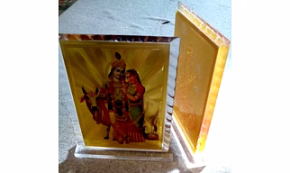 7x5 Inch Size Acrylic Diamond Cut Religious Frames