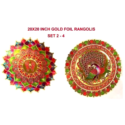 Gold Foil Rangolis 20 inch-2