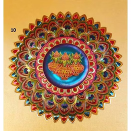 bg gold plated rangolis