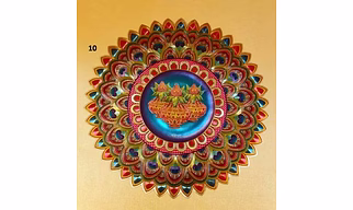 Gold Plated Rangolis