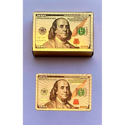 Gold Plated Coloured Playing Cards Dollar-2
