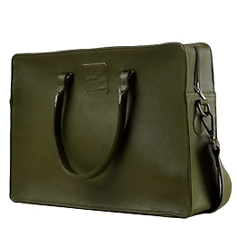 Leather Messenger Briefcase laptop Bag