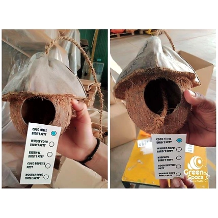 Coconut Shell Hanging Birds Nest-2
