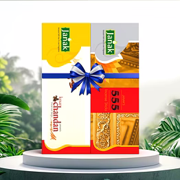 janak keshar chandan (250gm) & 555 (250gm) mega saver combo - free shipping