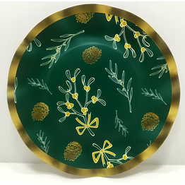 v+ wavy salad plate pck of 8pcs