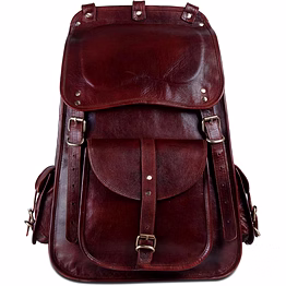 alton leathers unisex backpack leather travel hand shoulder school bag satchel rucksack