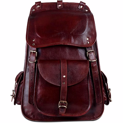 alton leathers unisex backpack leather travel hand shoulder school bag satchel rucksack