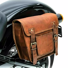 alton leathers 2 real vintage brown leather saddle bag motorcycle left right luggage panniers