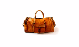 New Handmade Genuine Leather Large Duffel Brown Weekend Luggage Travel Bag