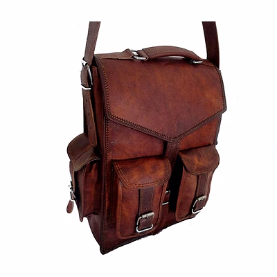 alton leathers backpack rucksack messenger bag men's genuine leather vintage laptop satchel bag