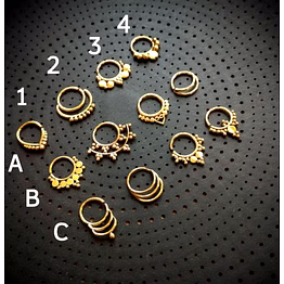 sterling silver septum rings