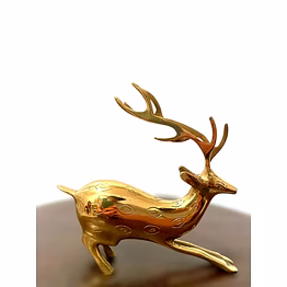 brass handcrafted deer