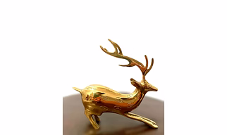Brass handcrafted deer