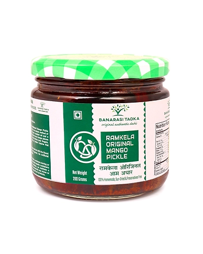 Ramkela Original Mango Pickle | 100% Homemade | 100% Sun-Dried, 100% Sun Matured Premium Quality Mango Pickle | Glass Jar Packing-12166290