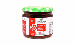 Ramkela Hing Mango Pickle | 100% Homemade | 100% Sun-Dried, 100% Sun Matured Premium Quality Mango Pickle | Glass Jar Packing