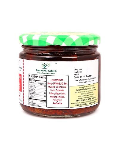 Ramkela Hing Mango Pickle | 100% Homemade | 100% Sun-Dried, 100% Sun Matured Premium Quality Mango Pickle | Glass Jar Packing-2