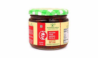 Achari Hing Mango Pickle | 100% Homemade | 100% Sun-Dried, 100% Sun Matured Premium Quality Mango Pickle | Glass Jar Packing