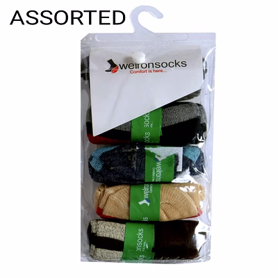 combed cotton socks-385