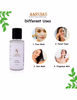 Aarujas Rose Water | Organic Rose Water | Gulab Jal For Skin Hydration And Natural Glow 100ml-2-sm