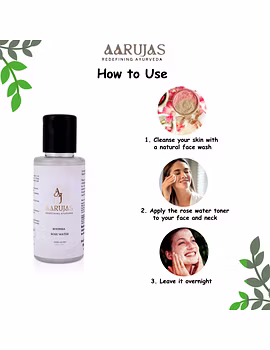 Aarujas Rose Water | Organic Rose Water | Gulab Jal For Skin Hydration And Natural Glow 100ml-1-sm
