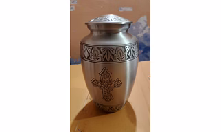 Cross aluminium urns