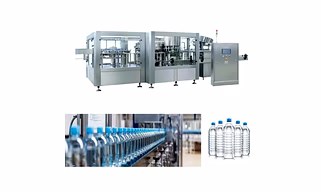 Automatic Filling Capping Packaging Rinsing Line With Finished Goods