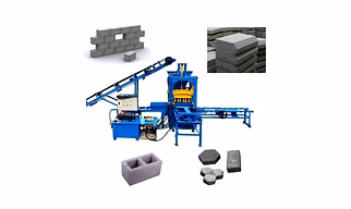 Brick Block Making Machine From Cement With Finished Goods