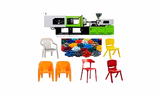 Chair Injection Molding Machine Automatic With Finished Goods
