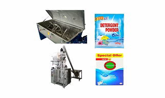 Detergent Powder Making Packaging Machine With Finished Goods