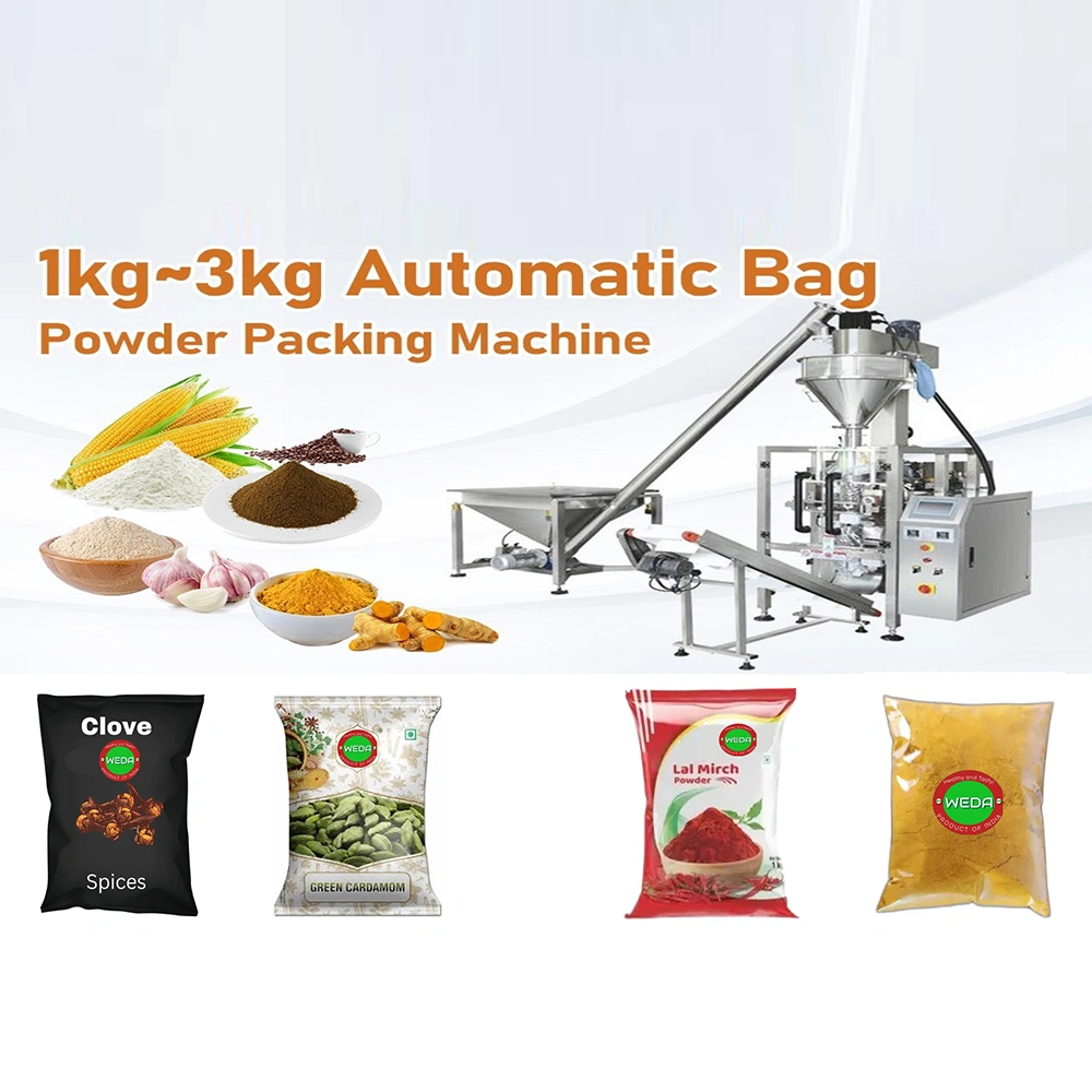 Dry Spice Powder Packaging Machine With Finished Goods-1017