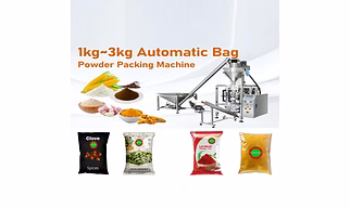 Dry Spice Powder Packaging Machine With Finished Goods