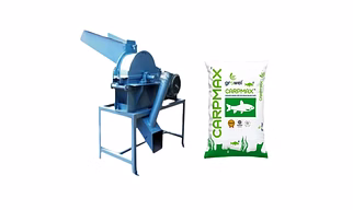 Fish Feed Grinder 10 50Kgs Per Hr With Finished Goods