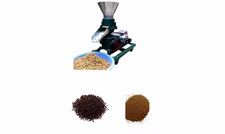 Fish Feed Pellet Making Machine 100 120Kgs Per Hr With Finished Goods