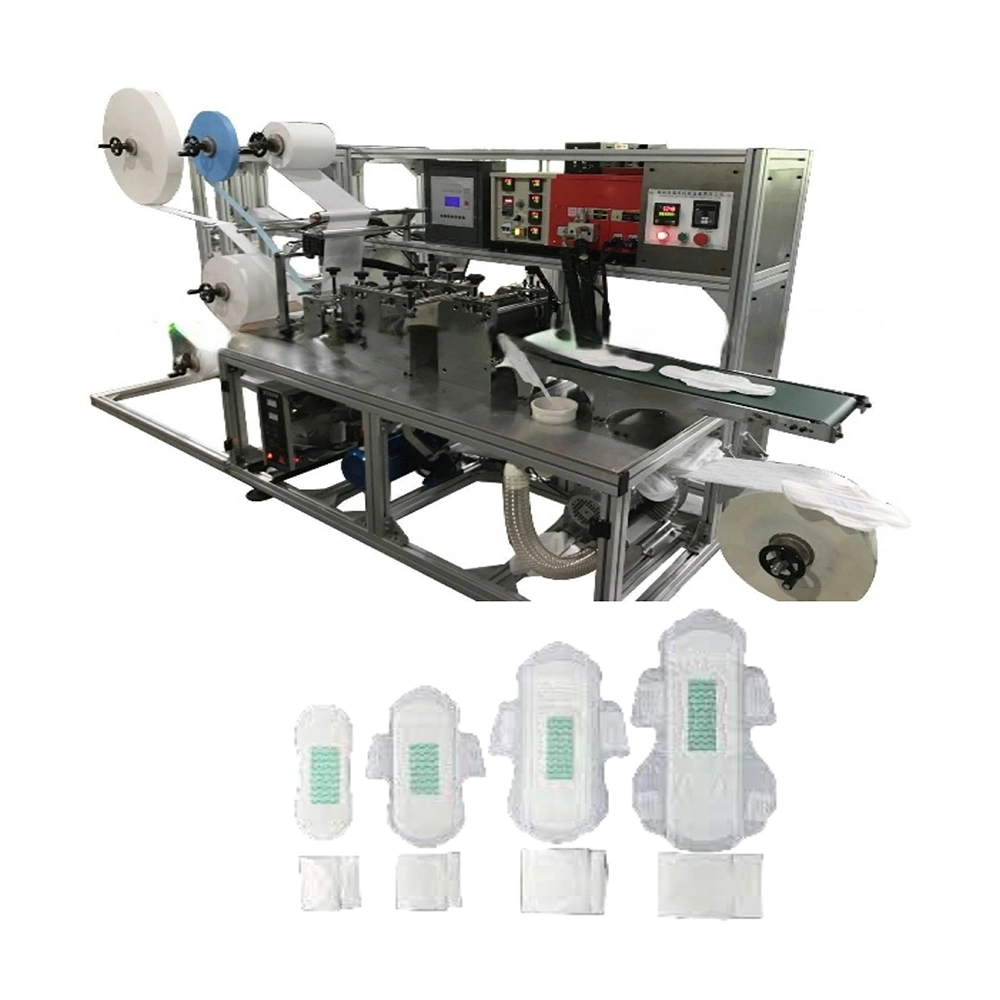 Sanitary Pad Making Machine With Finished Goods-1052