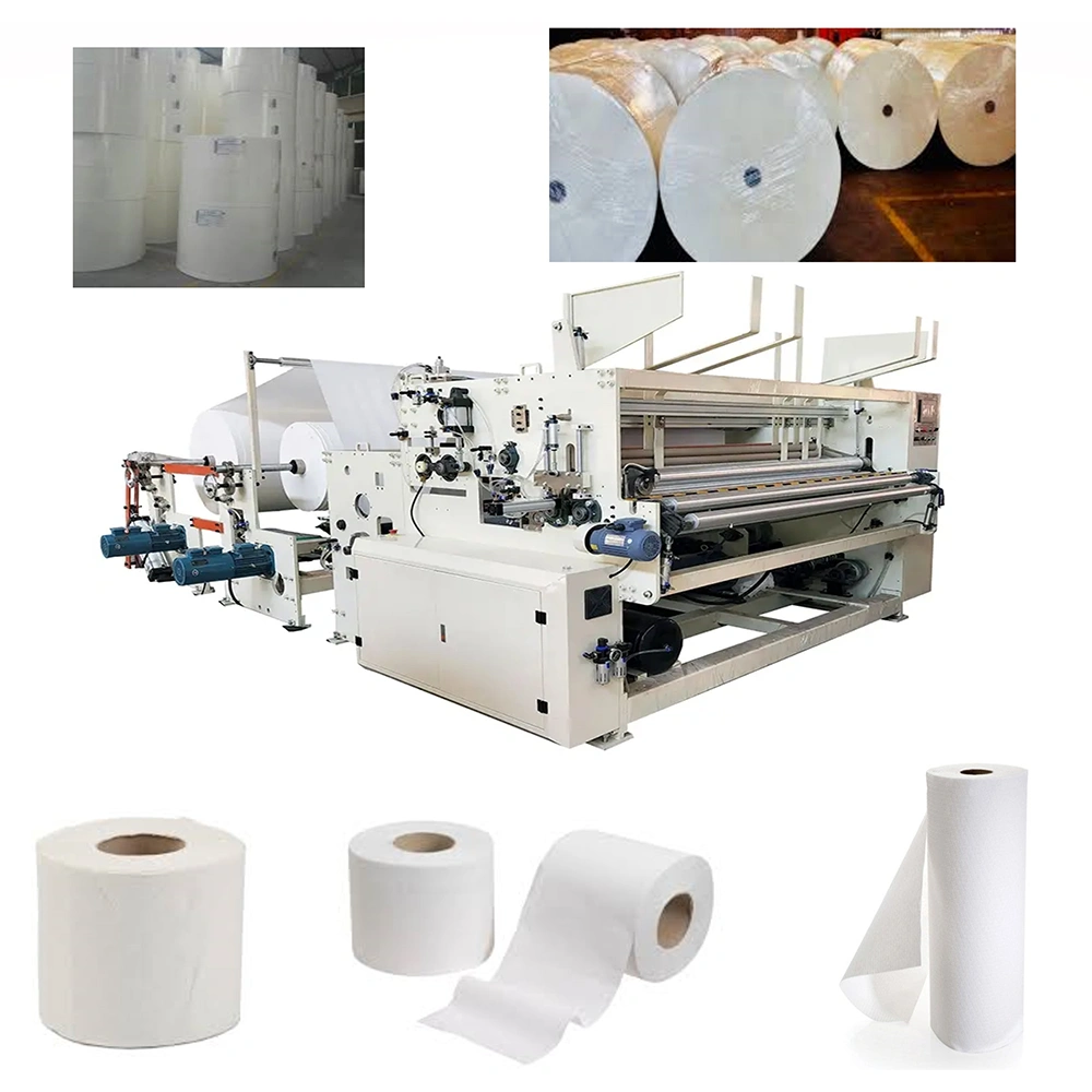 Toilet Paper Roll Making Machine With Finished Goods-1056