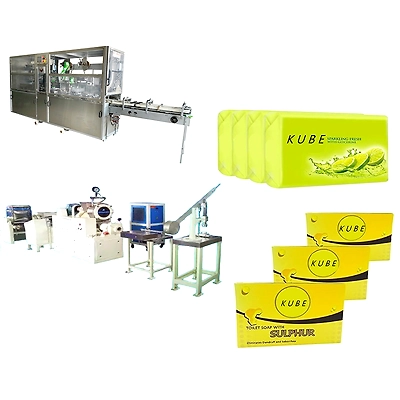 Toilet Soap Making Packaging Machine With Finished Goods-1057