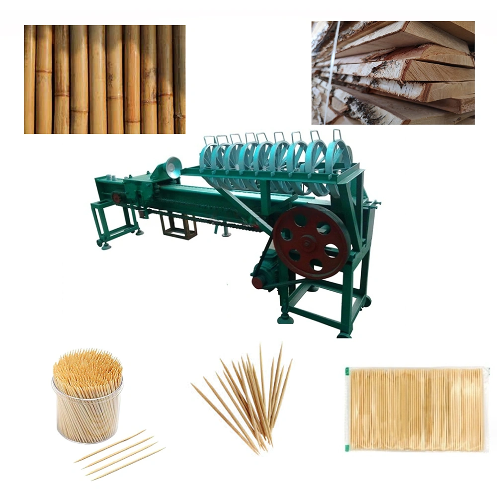 Toothpick Making Machine With Finished Goods-1059