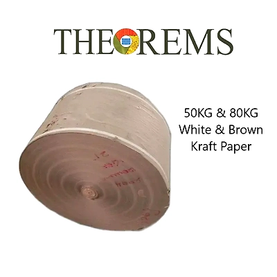 50 TO 80 KG White Brown Kraft Paper.-2030