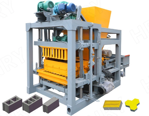 Brick Block Making Machine From Cement With Finished Goods-1