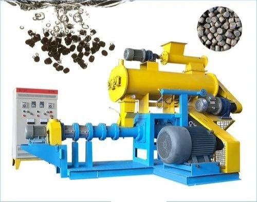 Fish Feed Pellet Making Machine 60 70Kgs Per Hr With Finished Goods-1