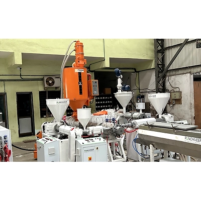 Pvc Pipes Making Machine Electrical Conduit With Finished Goods-2