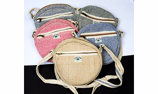 Hemp circel Bag