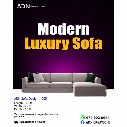 Luxury L shape Sofa-ADNSD
