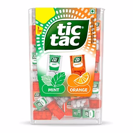 ferrero tic tac iconic jar - orange/mint