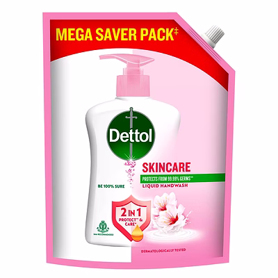 reckitt dettol liquid hand wash refill – skincare hand wash- 1350ml