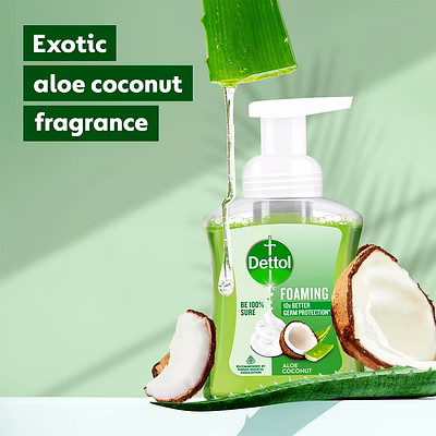 reckitt dettol foaming hand wash refill - aloe coconut