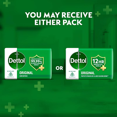 reckitt dettol original germ protection bathing soap bar 100gm