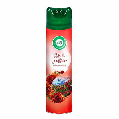 reckitt air wick - 245 ml - rose & saffron, room air freshener spray