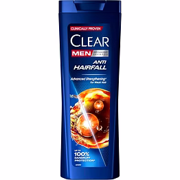 unilever clear men anti-dandruff shampoo for fragile hair loss up to 100% protection against dandruff