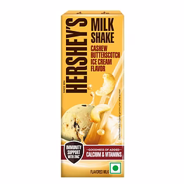 hershey's cashew butterscotch ice cream flavored milkshake 180ml